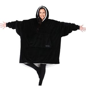 The Comfy Microfiber Sherpa Wearable Hooded Blanket